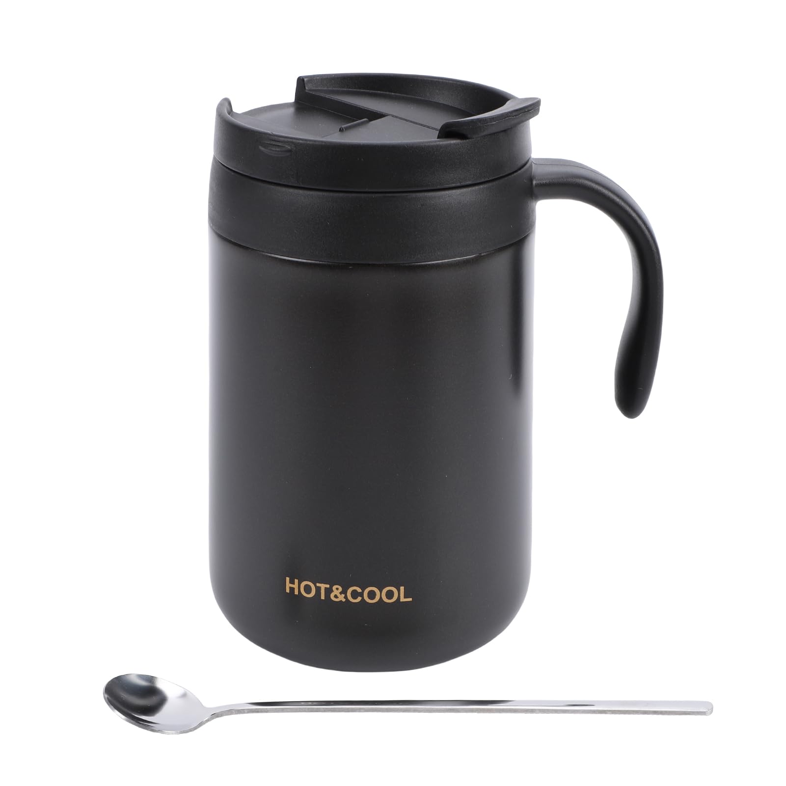 Focket Portable Coffee Maker, Stainless Steel Electric Espresso Machine, Insulated Vacuum Travel Coffee Maker &amp; Dripper Set with Double Mesh Filter for Home, Office, Camping (Black (3 Pack))