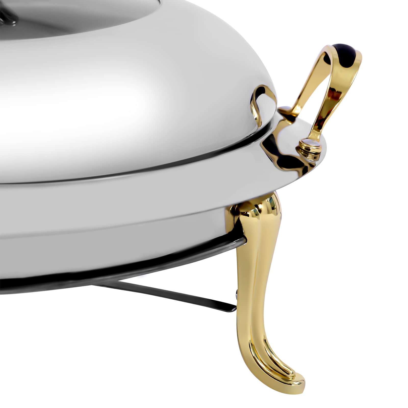 Wärmebehälter Speisewärmer 3L - Edelstahl Chafing Dish Mit Glasdeckel Für Buffet Und Catering