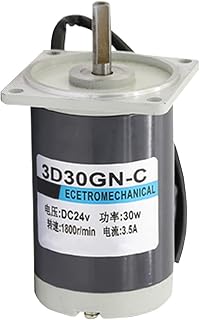 Permanent Magnet DC Forward Reverse Motor 12V 24V High Speed 1800RPM 30W In DC Motor Adjustable Speed For Automated Control - (Speed(RPM): 12v 1800rpm)