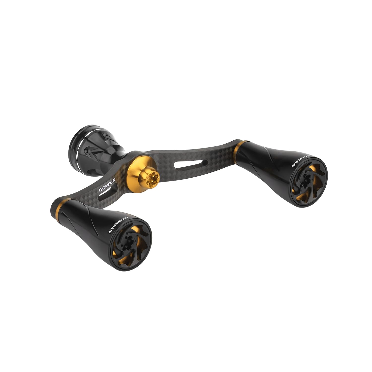 ゴメクサス　鍛造カーボンダブルハンドル　ダイワ　FY-F22 FY-F22 鍛造カーボンダブルハンドル 82 98mm 鍛造ノブ付き