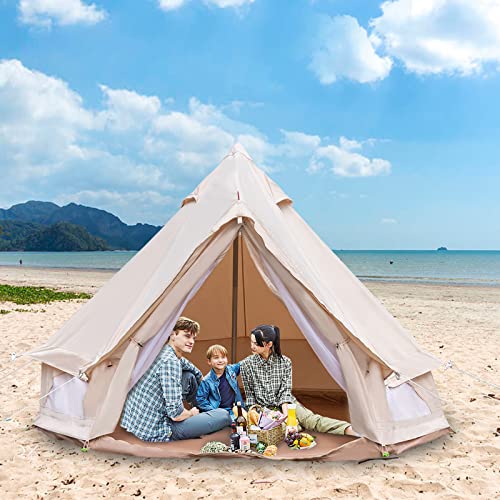 Carpa Bell Canvas con piso desmontable para glamping miniatura 7