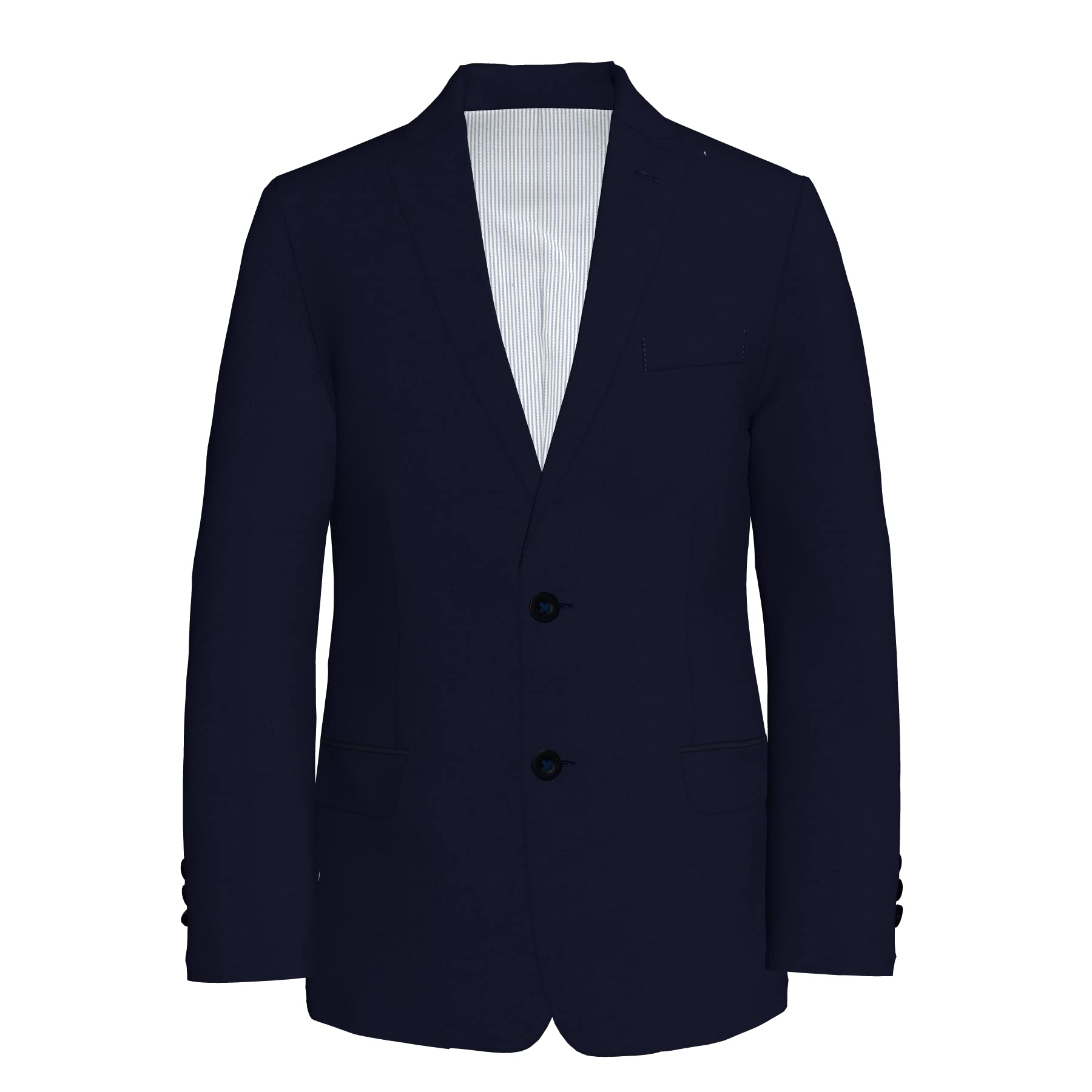 IZOD Boys' Bi-Stretch Blazer Suit Jacket, Bank Blue, 12