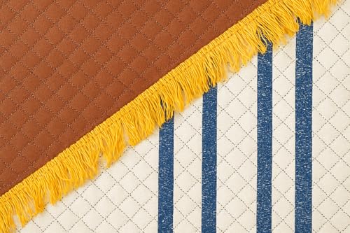 Image of COZY FURNISH Modern Abstract Area Rug, 5 x 7 Feet, Multi-Color Marble Pattern, Carpets for Bedroom /Living Area /Home (Multicolor06, 5X7(Inches))