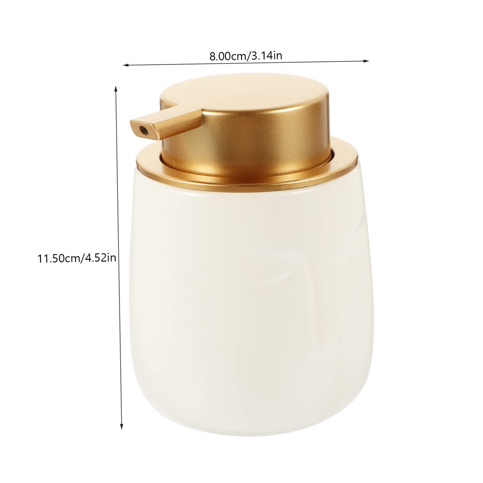 UTHCLO Soap Dispenser Press Pump Bottle for Liquid Soap Lotion Shampoo Stylish Matte Design Reusable Bathroom Accessory Easy to Use Portable