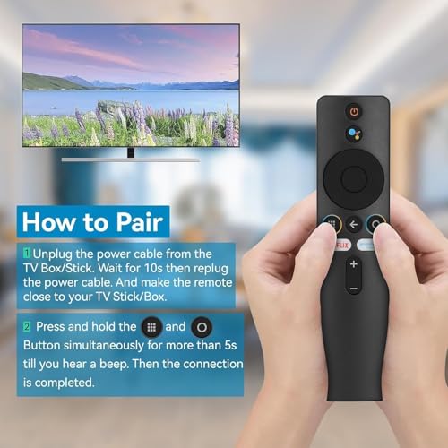 Image of 5 Years Warranty Voice Remote Compatible with Mi TV Bluetooth Mic Stick Box for Android Smart TVs (32 inch, 43 inch, 55 inch, 65 inch Inch) - Easy Pairing