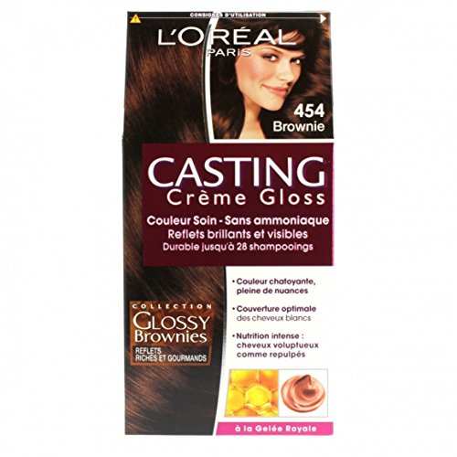 Coloration 4.54 Brownie Gloss Ultra Glossy Sans Ammoniaque Casting Crème Gloss 'oreal Paris La Boîte - vue 8