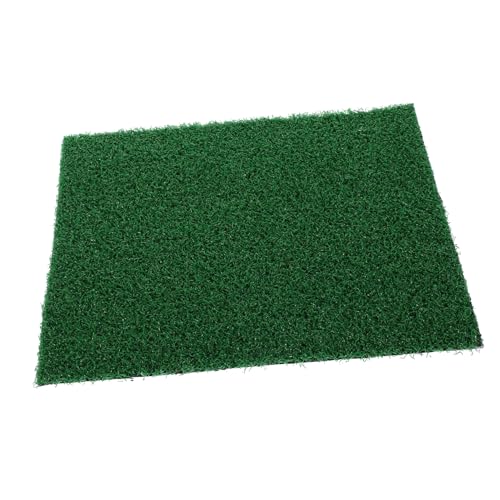 POPETPOP Safe Resin Material Artificial Grass Turf Small Green Decor Pet Turf Rug