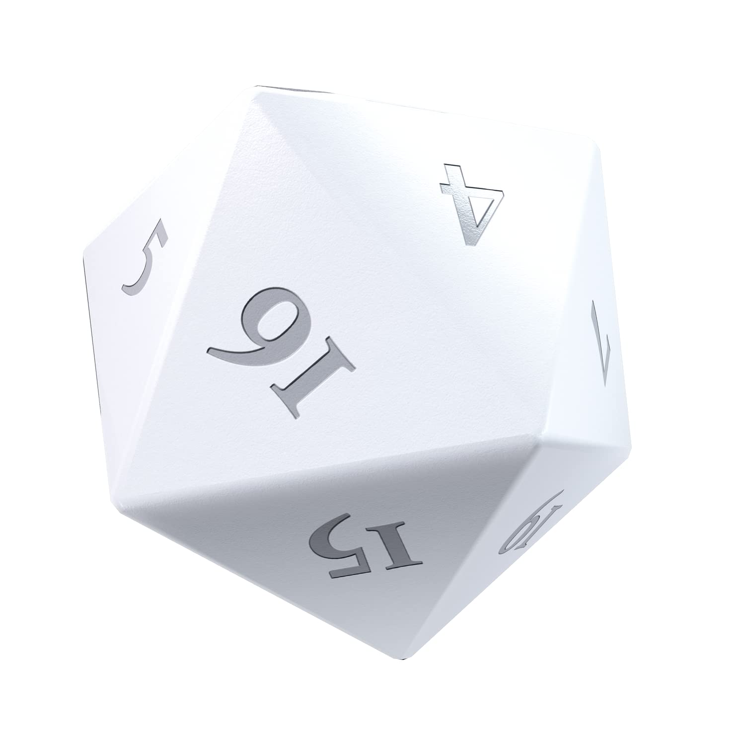 Ultra Pro - Vivid Heavy Metal D20 Dice Set 2 Pack - White