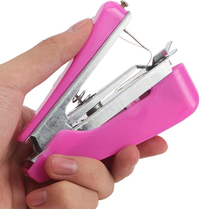 Miniatura 3 de Máquina de coser de mano, mini máquina de coser manual portátil, resistente, para telas, ropa, herramienta de reparación rápida de costura de