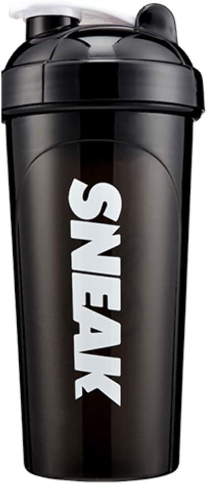 SNEAK | Monochrome Shaker | Gamer Energy Drink Shaker, Easy to Wash, Measurements Down the Side for Easy Mixing, 700ml