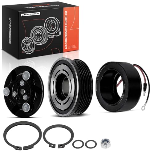 A-Premium Air Conditioner AC Compressor Clutch Kit Compatible with Chevrolet Trailblazer, Trailblazer EXT & GMC Envoy, Envoy XL, Envoy XUV & Buick Rainier & Isuzu Ascender & Oldsmobile Bravada