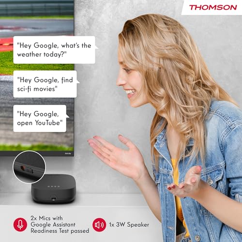 Image of Thomson Streaming Box Plus 270, Android TV (Googlecast, Bluetooth, IR Remote Control, HDMI, WiFi, H.264, HEVC H.265), 4K Streaming
