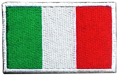 DCCN Adesivo in Tactical Patch Airsoft Stemma Militare, Patch con Inserto in Tactical Patch per Zaini - Bandiera italiana