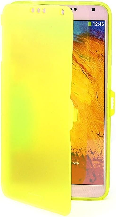 W-RainBow Samsung Note 3 Newest Arrival Yellow Clear TPU Gel Flip Soft Protective Case Cover for Samsung Galaxy Note 3 III N9000