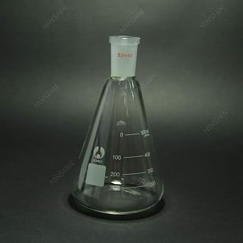 500ML,Glass Erlenmeyer Flask,Glass conical Flask,24/40,Lab Glassware Flask