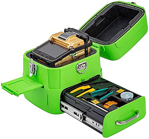 VEVOR Soldador Fibra Óptica AI-8 Máquina de Empalme Soldar Fibra Óptica Empalmador de...