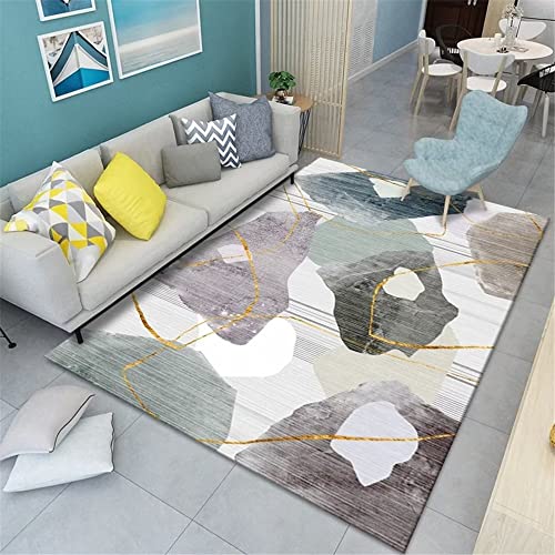 Tapis à poils ras antidérapant et doux pour chambre à coucher