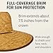 Double Weaved Hard Shell Shade Hat Large Fit Wide Brim Straw Hat Tan