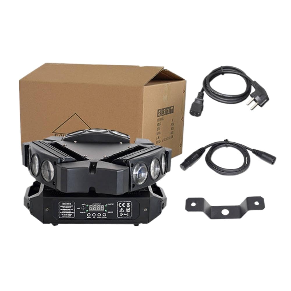 Professional 9X12W RGBW 4in1 Moving Head Lyre Beam Light DMX512 Sound Activated DJ Disco Party