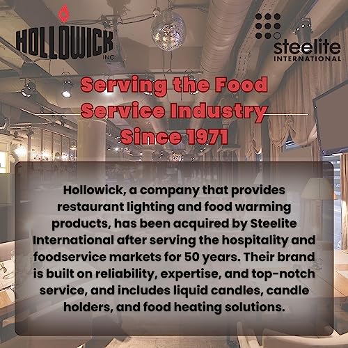 Hollowick Disposable Liquid Candle, 42 Hour, for Use in Glass Votive Tealight Lamp Holders, Restaurant Wedding Table Top Lights, Child Resistant Closures, 36 Pieces, Clear Fuel Oil - Image 6