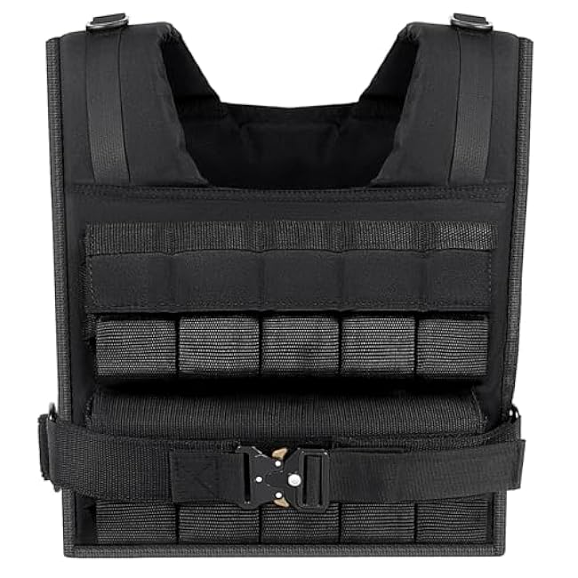 Weighted Vest Men 26lbs | 35lbs | 45lbs, Weighted Workout Vest With Removable Iron Weights, Weight Vest for Men and Women, Heavy Duty Weighted Exercise Vest for Strength Training Running Walking