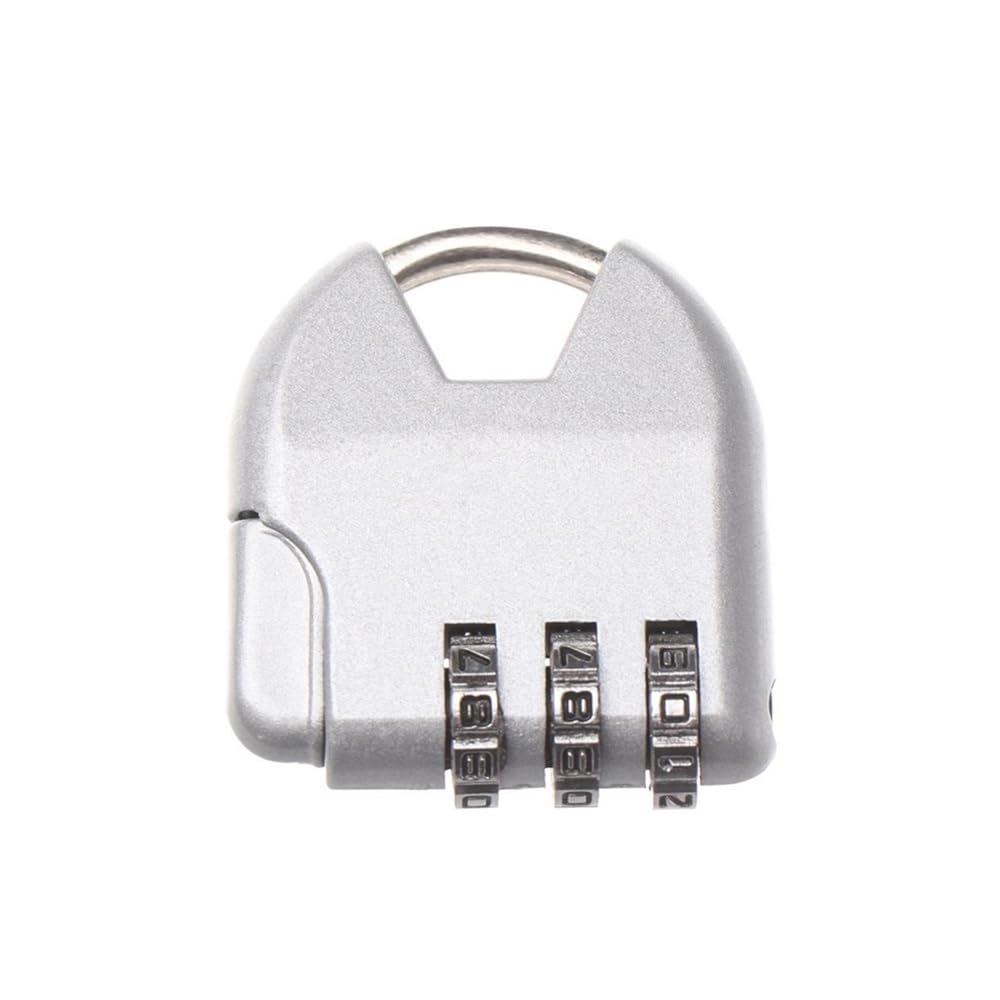 Gnyvzxplq Silver Suitcase Locks, Multicolor Combination Password Lock(Silver)