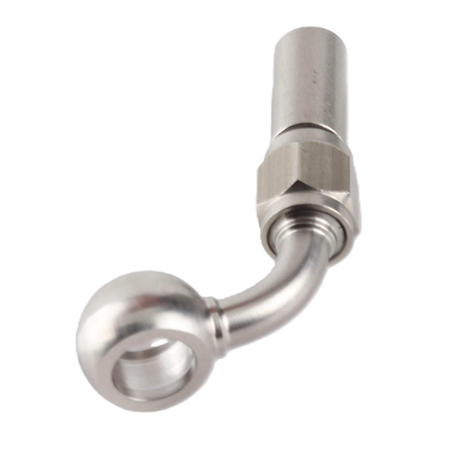 Adattatore per Tubo dell'Olio del Freno del Motociclo, 4 Pezzi 75 Gradi M10 in Acciaio Inossidabile - Sostituzione Raccordo Banjo per Parti del Freno/Frizione/Linea