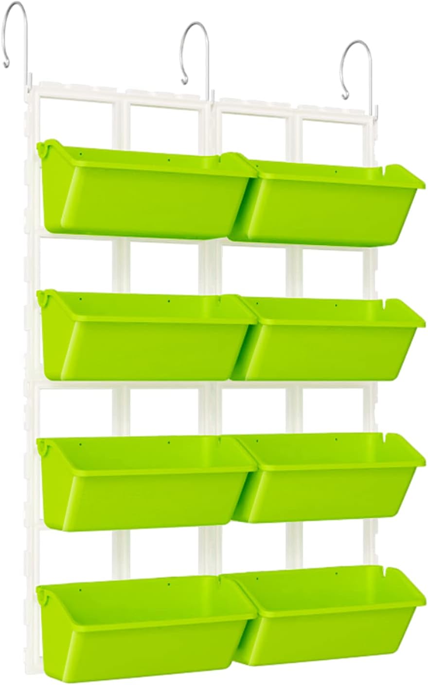 Jardinera de jardín Colgante Vertical de 8 Bolsillos, Bolsa de Cultivo para jardín de Montaje en Pared, Jardinera de Pared Vertical para decoración de Oficina, balcón, hogar, jardín, jardín