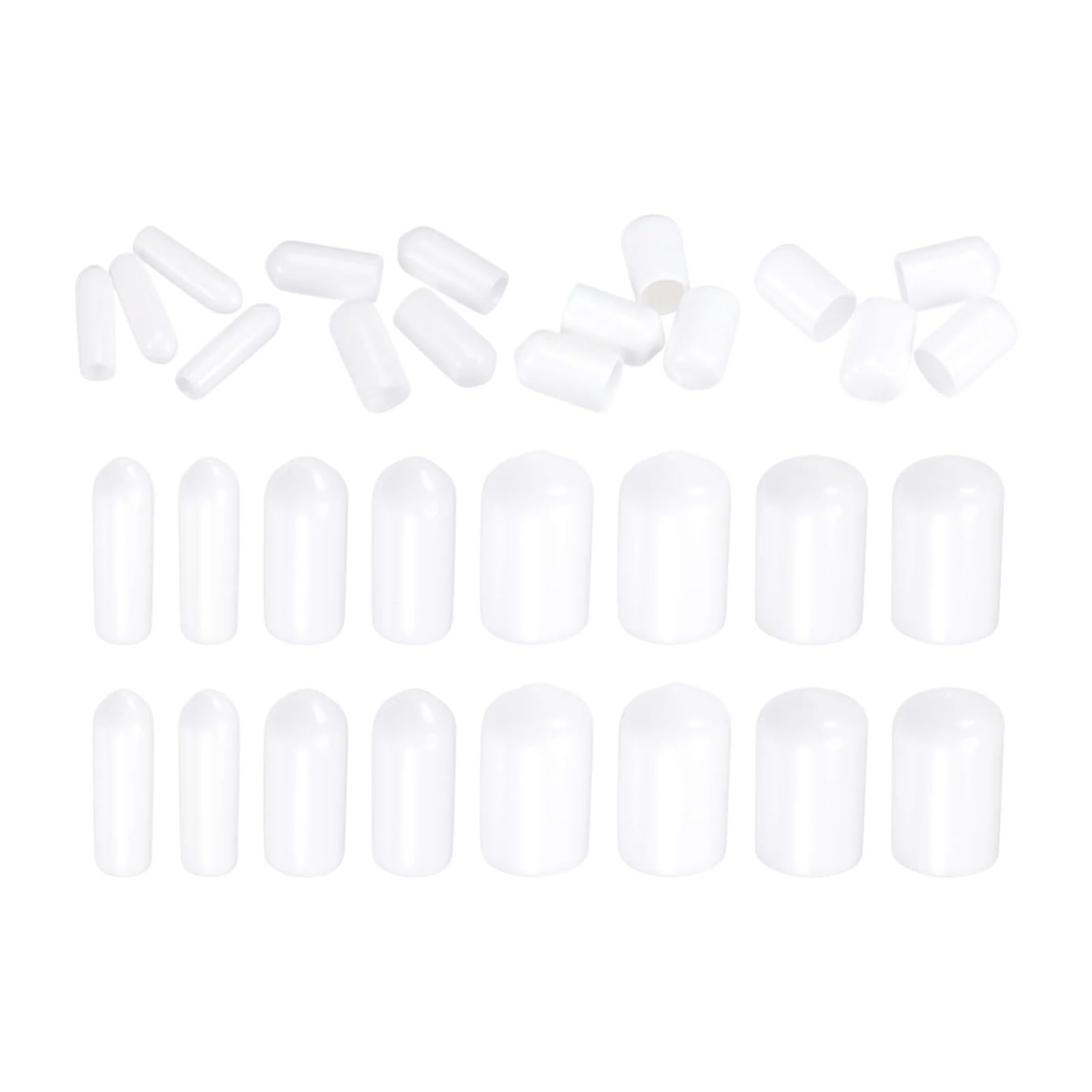 Couvercle de protection vis blanc Taille 6 anti-rayure pour tube plastique