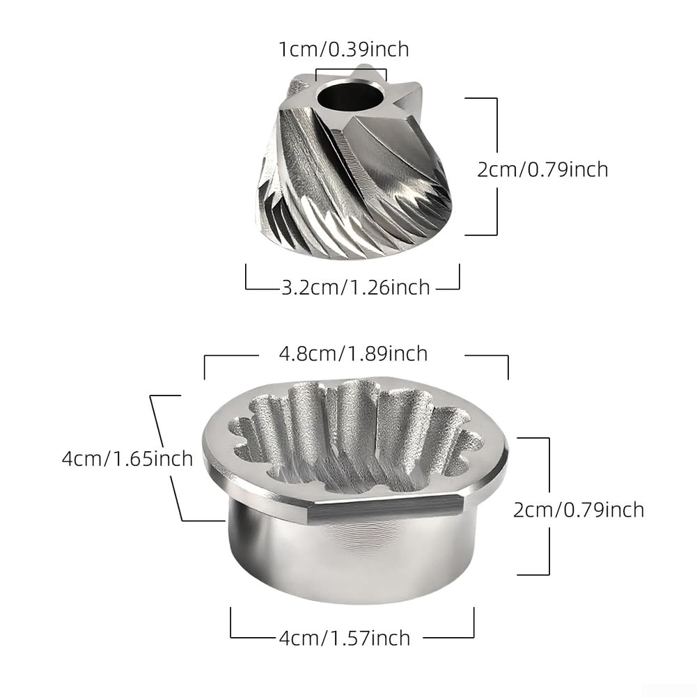 Macina per caffè Acciaio 48mm Set Conico 6 per punte Macina per