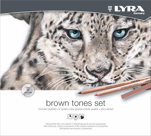 Set Lyra Rembrandt Brown Tones lápices y pasteles miniatura 1