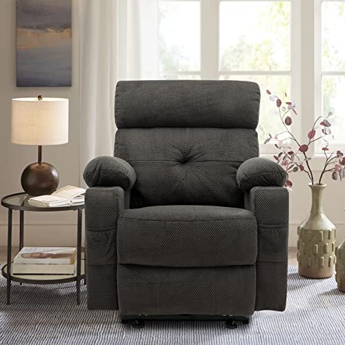 Consofa Power Recliner Chair- Electric Recliner Chair- Fabric Recliner Chair With Cup Holder, Usb Charging, Extended Footrest, Reclining Chairs For Living Room #TOP6