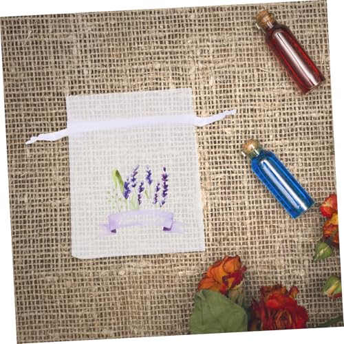 Bolsas de malla con cordón 20 pzas para lavanda miniatura 5