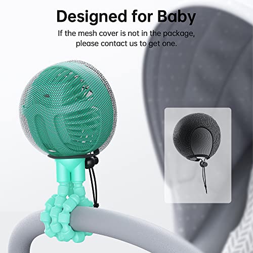 Image of GUSGU Stroller Fan with Flexible Tripod Clip on for Baby (Green)