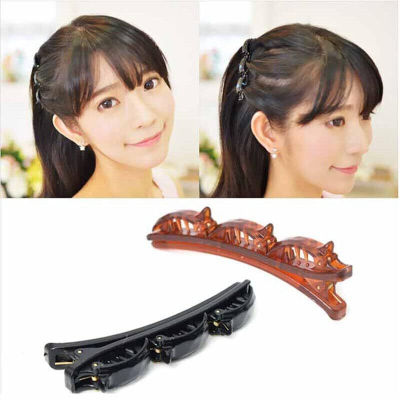 6 Pcs Hair Clip, Double Layers Twist Band French Braider Hair Tool, Hairpin Headband, Hair Accessory for Half-up Styles - Image 3