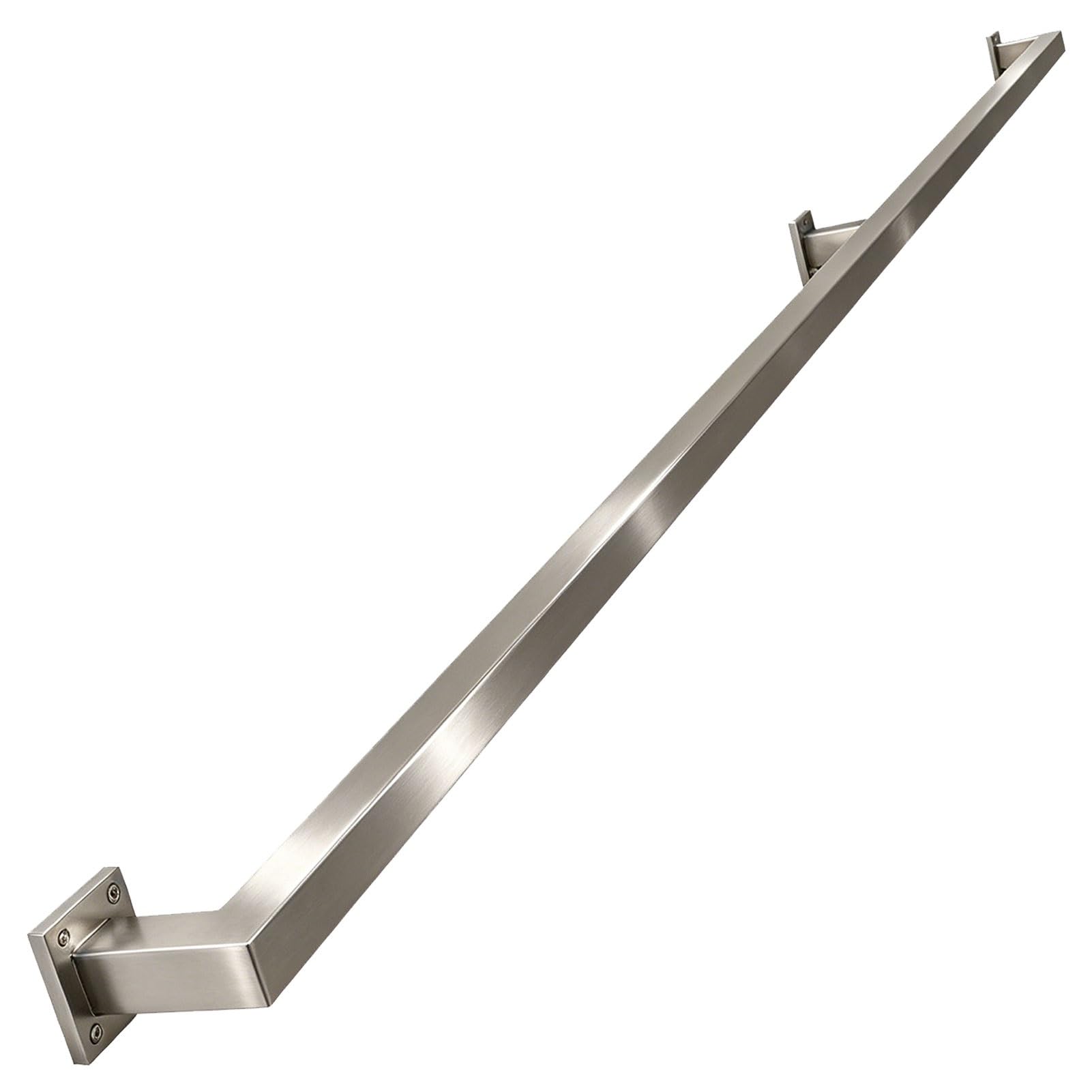 Sxbhdm One Color Industrial Staircase Banister Railing - Handrail For Stairs, 30-600Cm Stainless Steel Hand Rails For Indoor Stairs, Safety Anti-Slip Stair Rail Grab Bar(6.6Ft/200Cm)