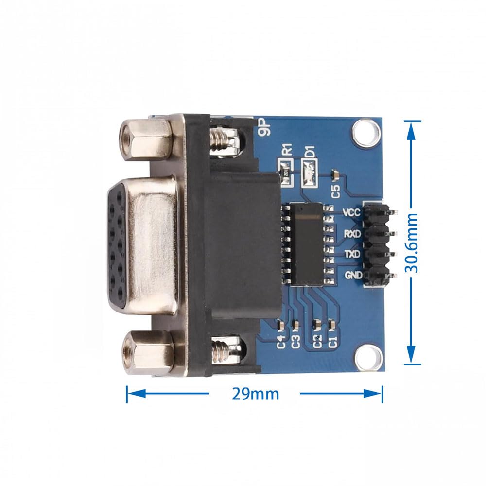 Convertitore Rs232 A Ttl Modulo Convertitore Seriale MAX3232 RS232 A TTL - Con Connettore Femmina Per Facilitare La Programmazione/flash Scheda Seriale TTL - Foto 3