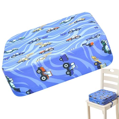 Siège rehausseur de voyage lavable avec fond antidérapant et double ceinture de sécurité