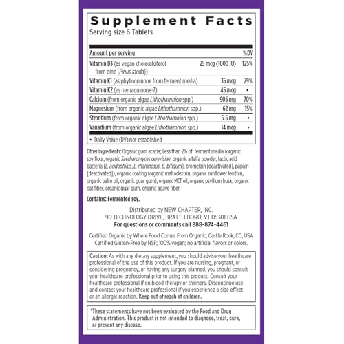 New Chapter Bone Strength Take Care Organic Calcium, 240 Tiny Tablets - image 6