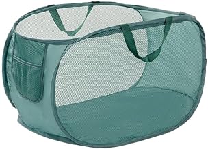 Confis Laundry Basket, Foldable, Large Capacity, 14.7 gal (70 L), Laundry Bag, Laundry Hamper, Compact, Lightweight, Space Saving, Storage, Portable, Antibacterial, Mildew Resistant (Horizontal,