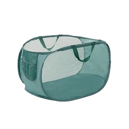 Confis ランドリーバスケット 折りたたみ 大容量 70L 洗濯かご ランドリーバッグ 洗濯カゴ 洗濯物入れ コンパクト 軽量 省スペース 収納 持ち運び可能 抗菌 防カビ(横型、グリーン・36×36×58cm)