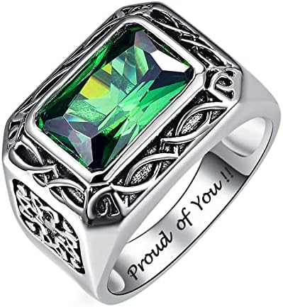 Dorunmo Class Ring for Men High School and College Graduation Gifts for Her Class Ring Personalized Custom Fashion Collection Class Rings Graduation Rings Graduation Gifts