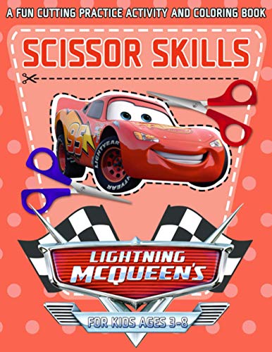 Lightning Mcqueen Scissor Skills: Unofficial High Quality Toddler And Preschool Cut And Paste Gross Coloring Lightning Mcqueen Crayola Creativity