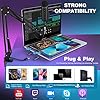 zealsound USB Microphone Set, k66 Podcast Mic with boom arn, Noise Reduce Mode, Mute, Realtime Monitor, Fit for iPhone iPad PC Mac Phones, for Recording, Gaming, Discord, YouTube, TikTok Streaming #1