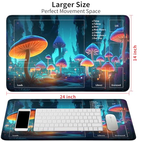 Image of Card Mat for MTG & TCG Playmat,Mushroom Forest