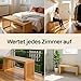 BAM BOO BOX Sitzbank aus Bambus – stabile Holzbank ohne Lehne für Flur, Bad, Küche, Esszimmer oder Schlafzimmer – kleine Sitzbank Holz 90x33x43 cm – bis 250 kg belastbar