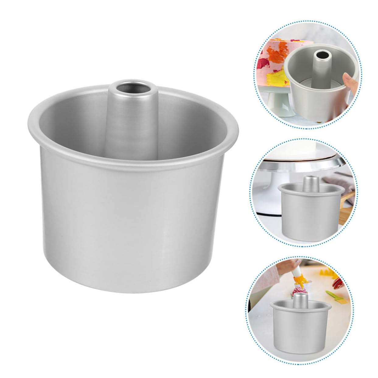 PRETYZOOM 4 Sätze Kuchenform rund easy putz Leckere Kuchen bratentopf Kuchen backen Formen zum Backen Formen für Hochzeitstorten Metall Pfanne Backform Puddingform Aluminiumlegierung