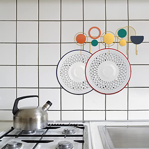 Frcctre 2 Pack Enamel Colander Strainer Bowl Plates thumb #6