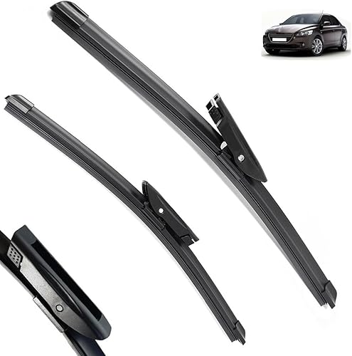 Miniatura 1 de Limpiaparabrisas LHD para limpiaparabrisas delantero, compatible con Peugeot 301 2012-2015, limpiaparabrisas limpio para ventana de automóvil,