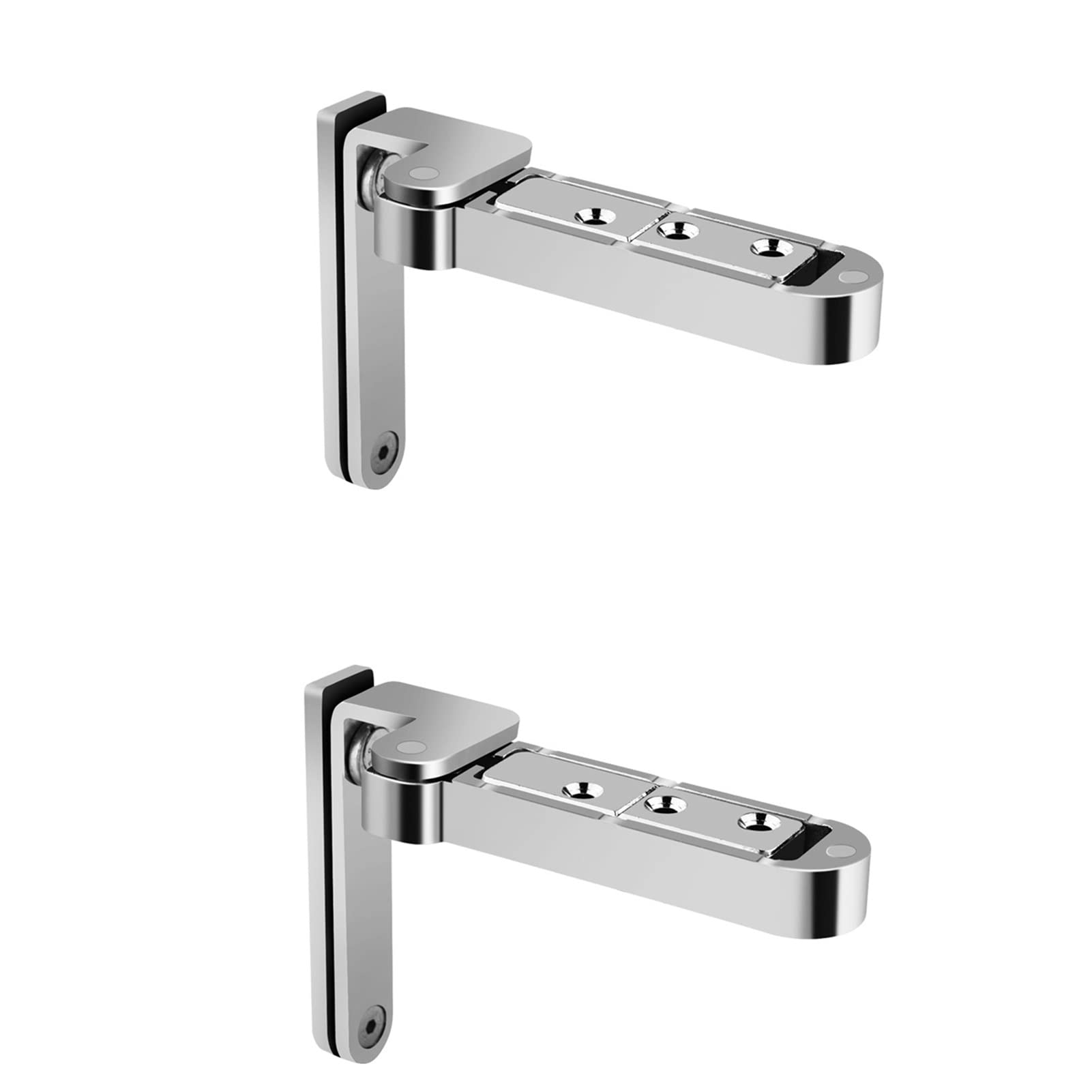 Nvsfzgiyg Silver 2 Pieces Of Alloy Hinges, Rust-Proof, Suitable For Rotating Doors, Wooden